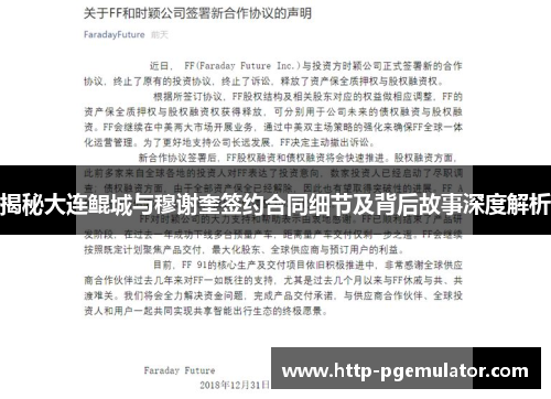 揭秘大连鲲城与穆谢奎签约合同细节及背后故事深度解析