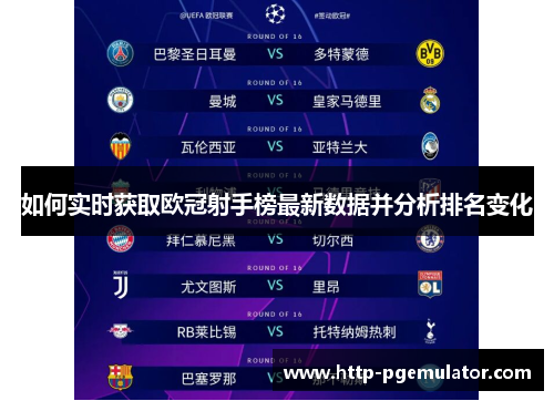 如何实时获取欧冠射手榜最新数据并分析排名变化